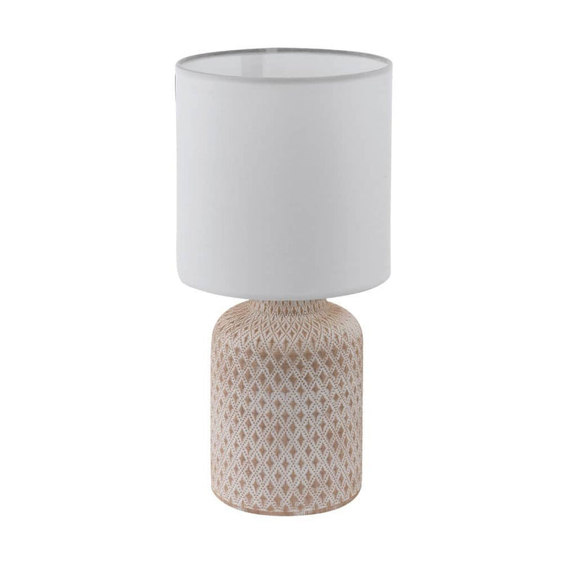 Lampe à poser Bellariva crème et blanche, céramique
