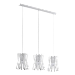 Suspension Locubin 3 lumières blanche
