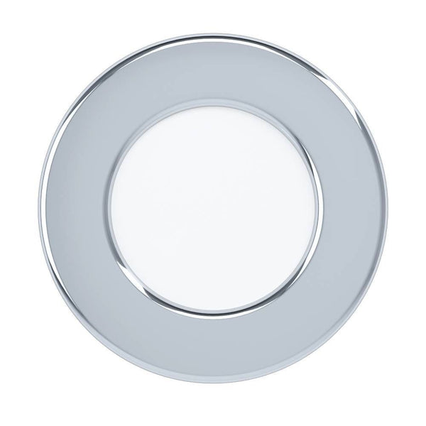 Spot encastrable Fueva 5 chromé et blanc, Ø 8,6 cm (99204)