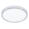 Plafonnier Fueva 5 chromé et blanc, Ø 28,5 cm (99266)