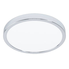 Plafonnier Fueva 5 chromé et blanc, Ø 28,5 cm (99266)