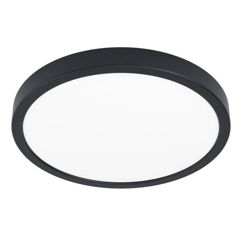 Plafonnier Fueva 5 noir et blanc, Ø 28,5 cm (99267)