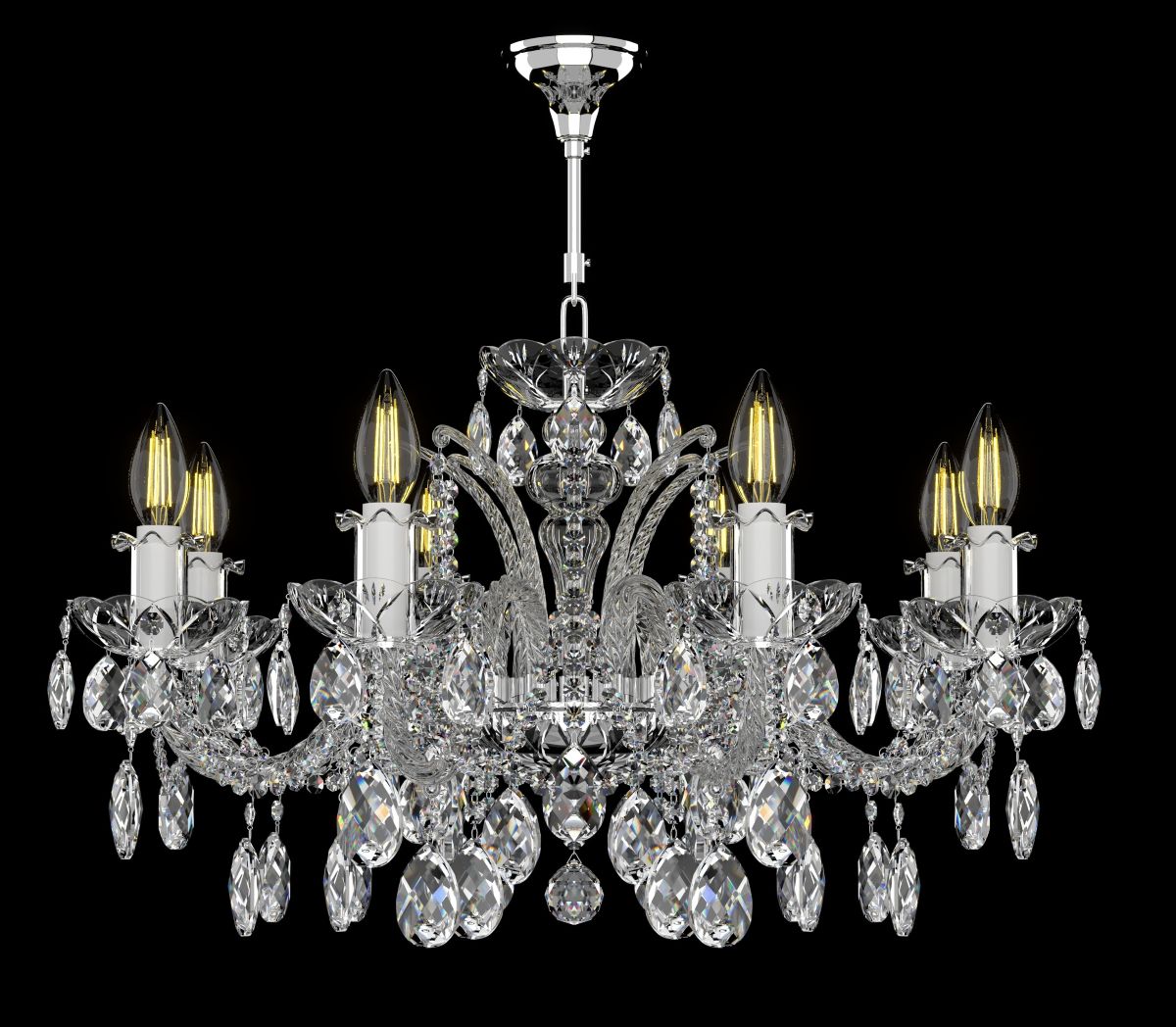 Lustre en cristal de Boheme