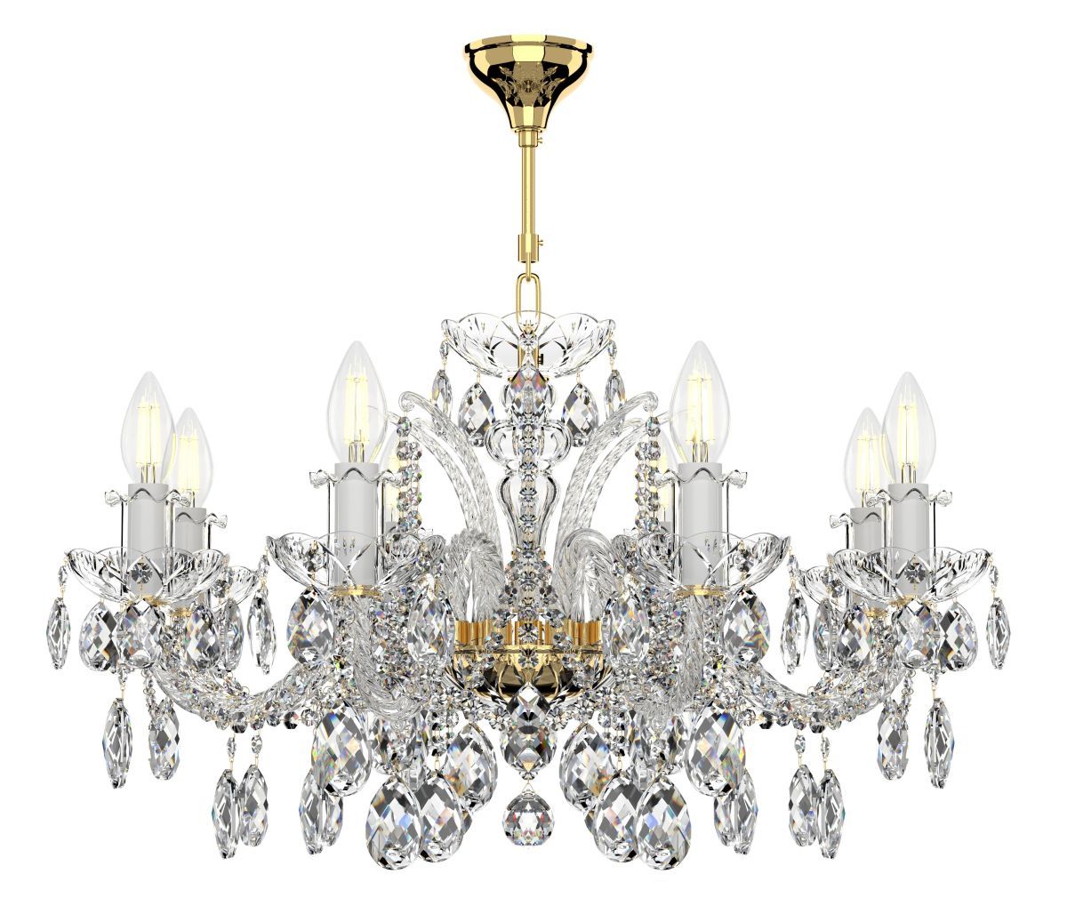 Lustre en cristal de Boheme