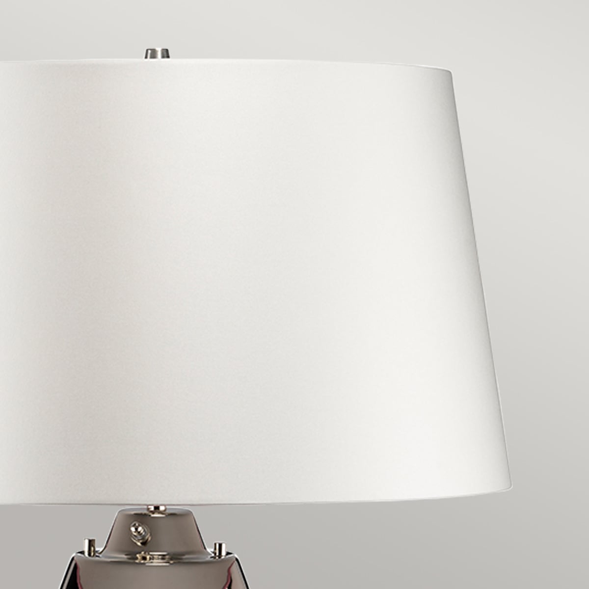 Lampe à poser Lena grise et blanche, verre, H 74 cm