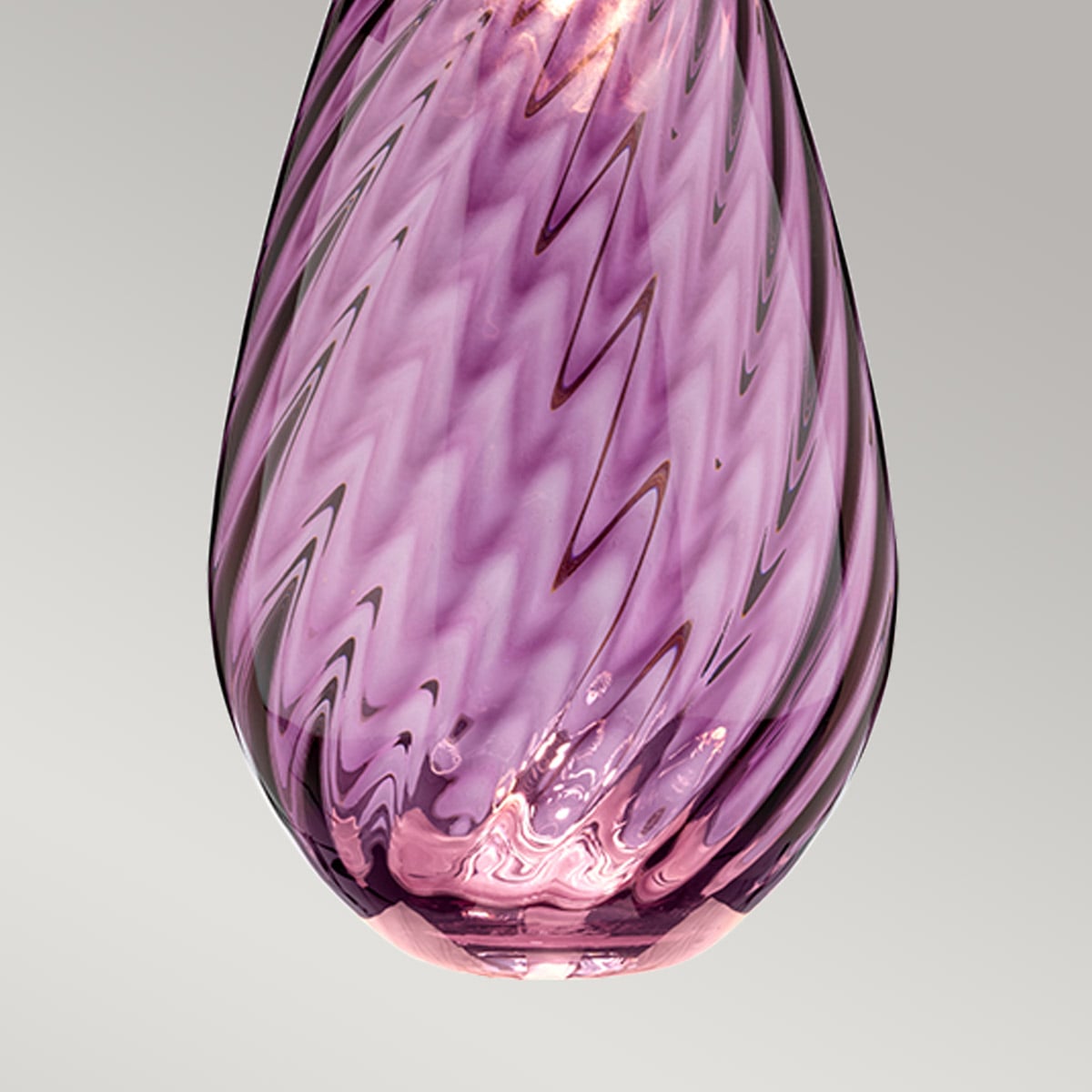 Lampe à poser Lena grise et blanche, verre, H 74 cm