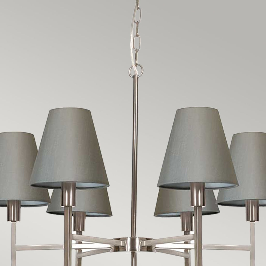 Lustre Lucerne 6 lumières nickel satiné