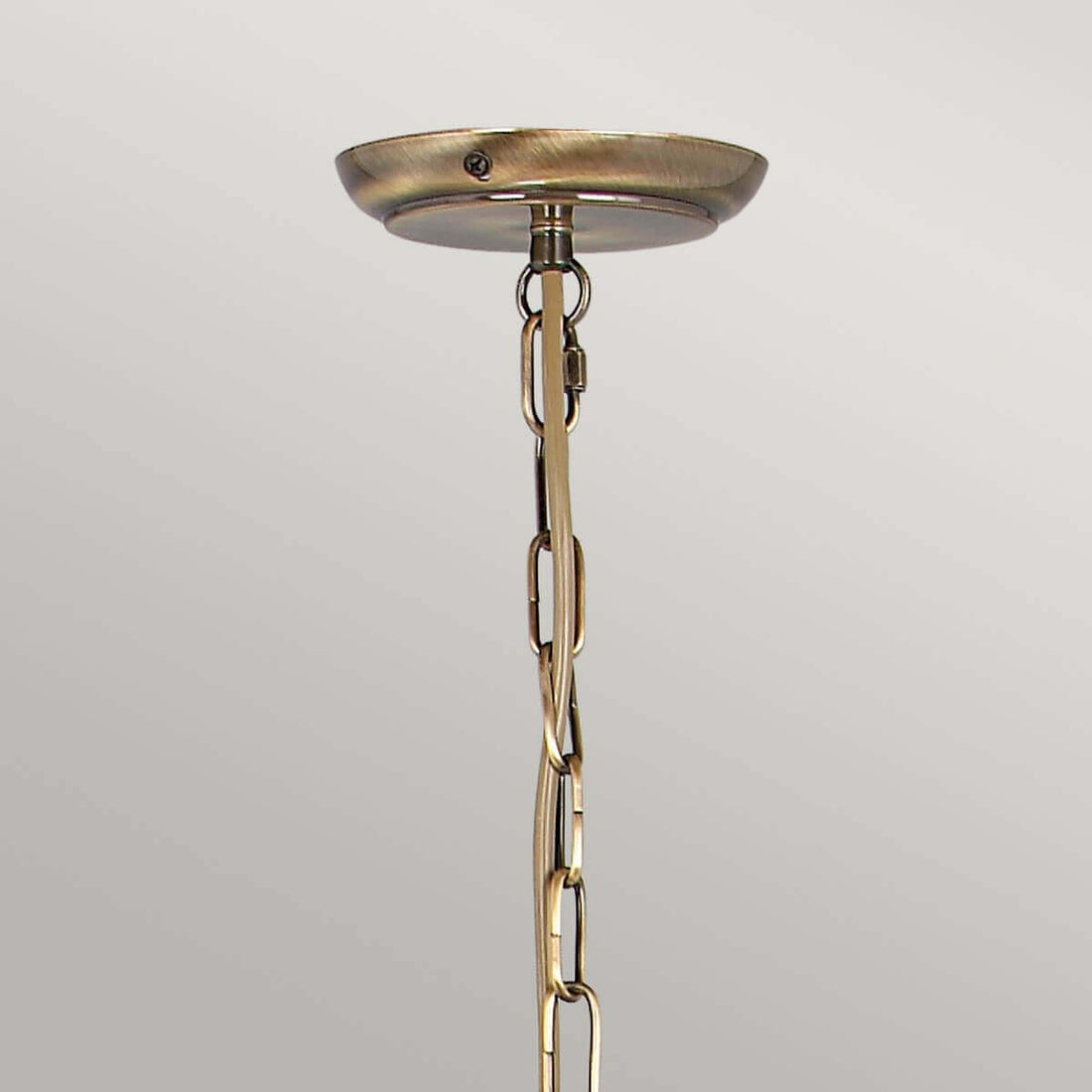Lustre Artisan 3 lumières laiton vieilli