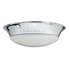 Plafonnier Whitby chromé, verre