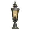 Lampadaire extérieur Baltimore bronze, verre, H 56 cm