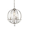 Lustre Cassie 3 lumières nickel