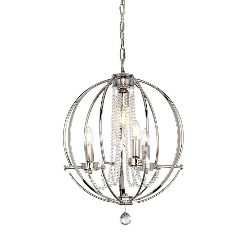 Lustre Cassie 3 lumières nickel