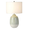 Lampe à poser Chelsfield verte et blanche, céramique