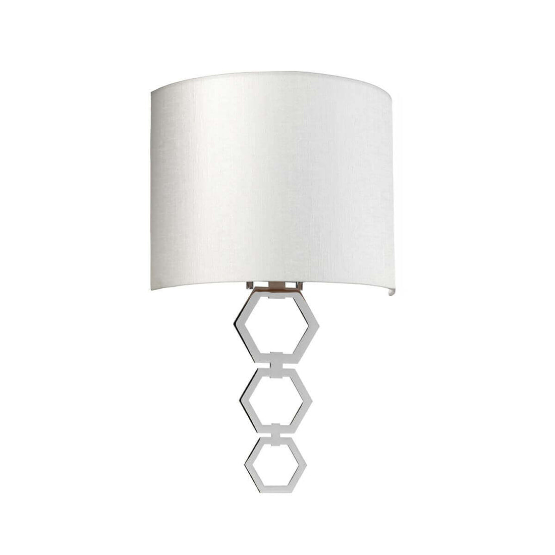 Applique murale Clark chromée et crème (CLARK-MEDIUM-PC)