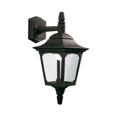 Applique extérieure Chapel noire, verre, H 38 cm (CPM2-BLACK)