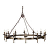 Lustre Cromwell 12 lumières bronze