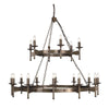 Lustre Cromwell 18 lumières bronze