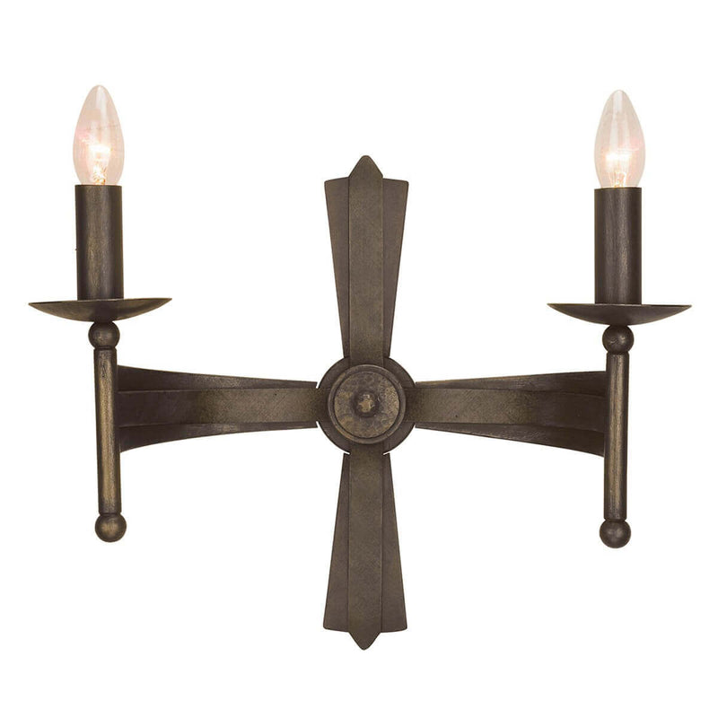 Applique murale Cromwell 2 lumières bronze