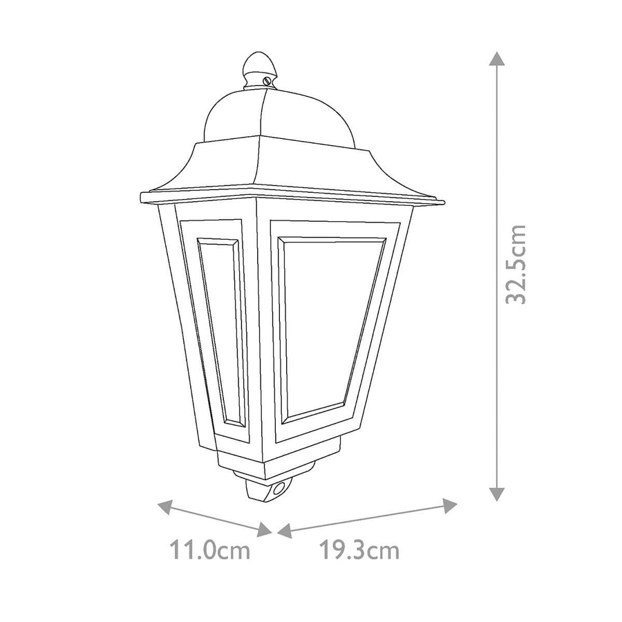 Applique extérieure Deco Lane crème, verre