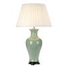 Lampe à poser Dalian verte et crème, céramique