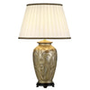 Lampe à poser Dian argentée et crème, céramique