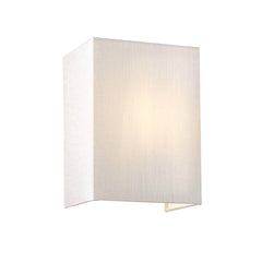 Applique murale Riley chromée et crème, H 23 cm