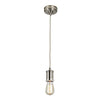 Suspension Douille nickel poli