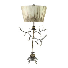 Lampe à poser Kristal dorée et grise