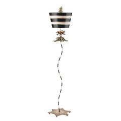Lampadaire South Beach doré et noir