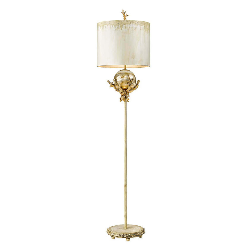 Lampadaire salon | Trellis Argenté