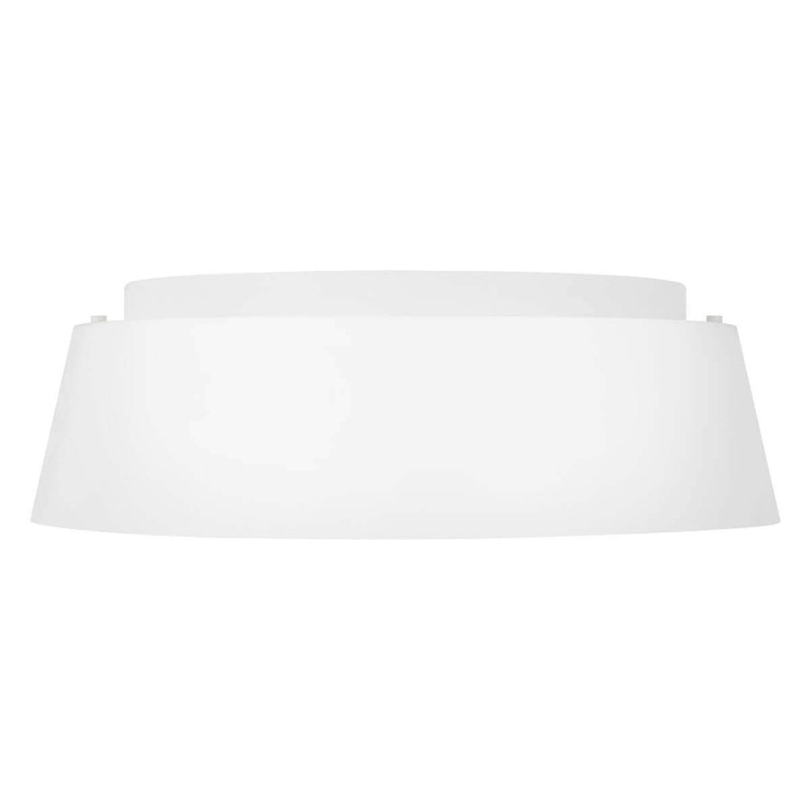 Produit de face sur fond blanc, silhouette tronconique et diffuseur inférieur lumineux