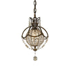 Suspension Bellini bronze, cristal