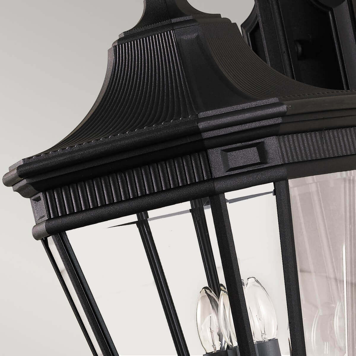 Applique extérieure Cotswold Lane 3 lumières noire, verre