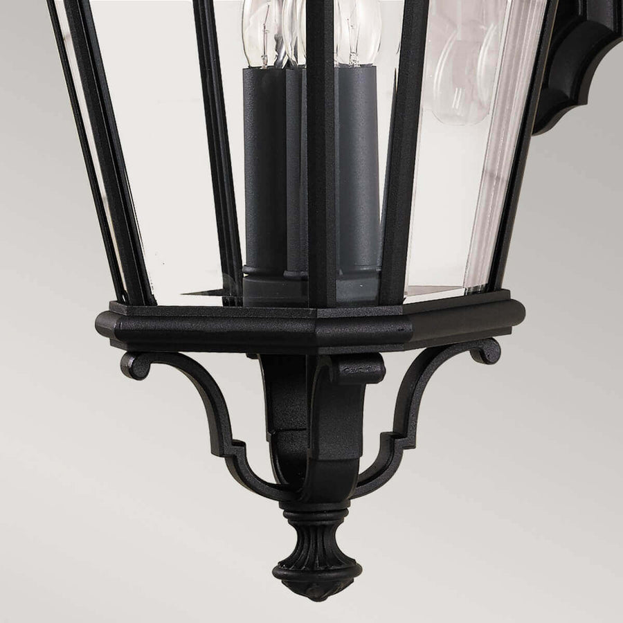 Applique extérieure Cotswold Lane 3 lumières noire, verre