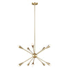 Lustre Jax 10 lumières laiton