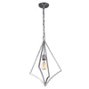 Suspension Nico chromée, H 60,3 cm