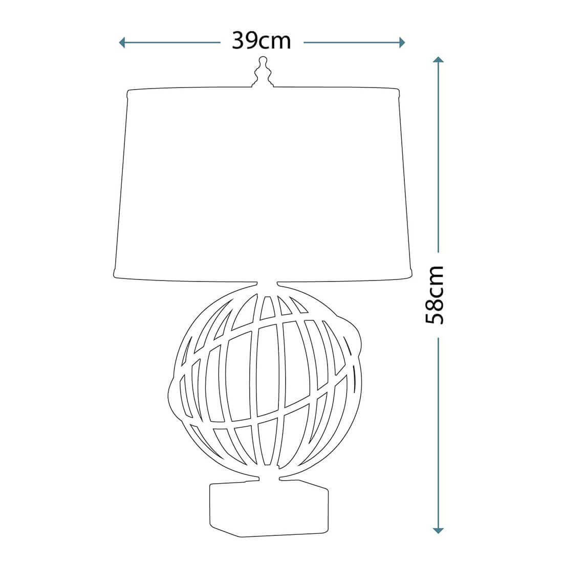 Lampe à poser Spencer dorée
