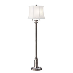 Lampadaire Stateroom 2 lumières nickel