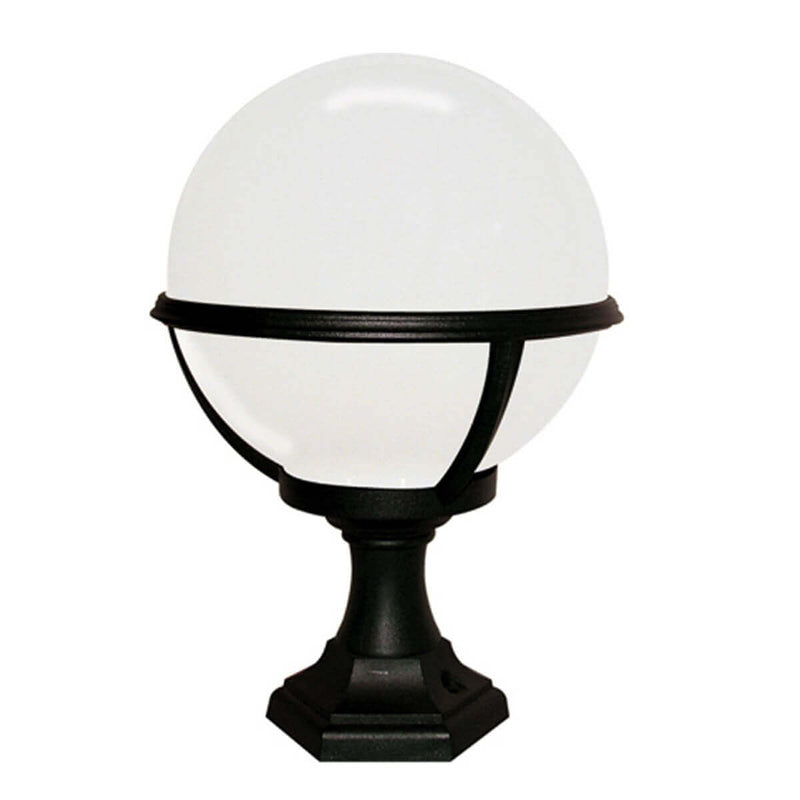 Lampadaire extérieur Glenbeigh noir, H 39 cm