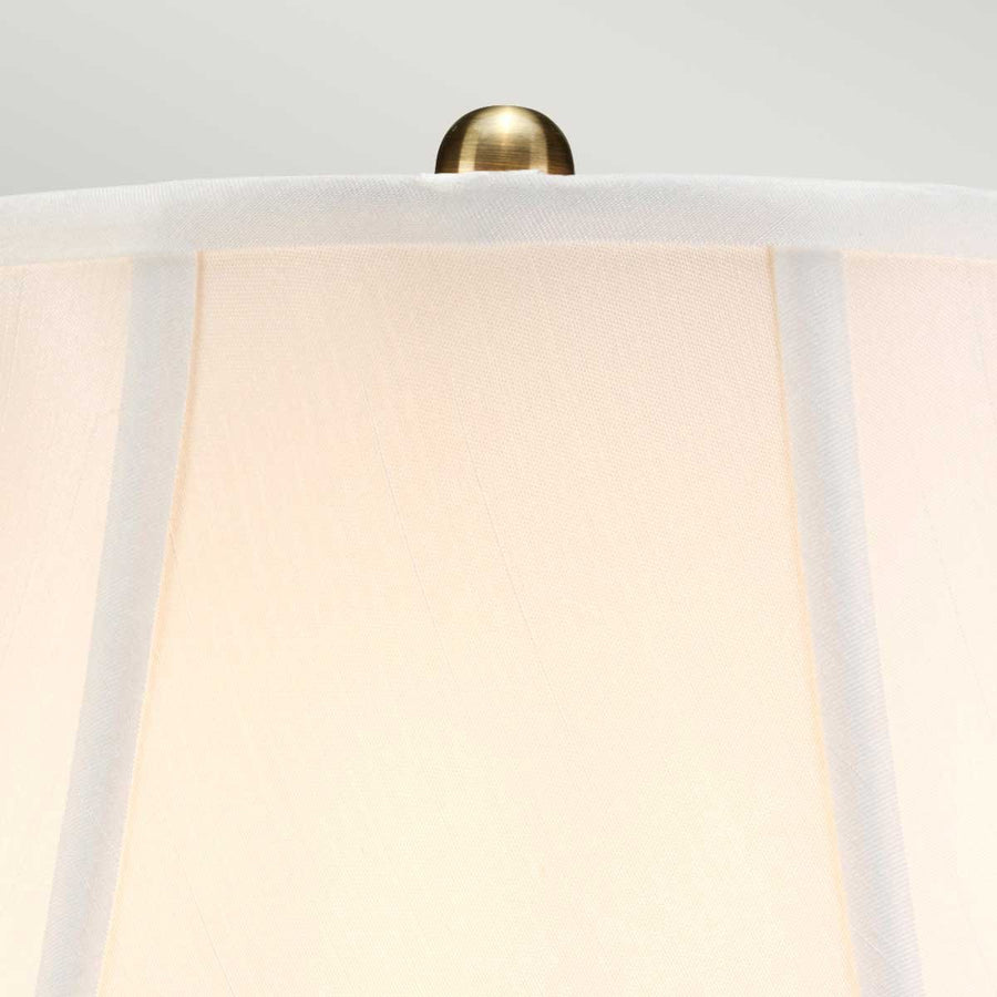 Lampe à poser Made dorée et blanche, porcelaine