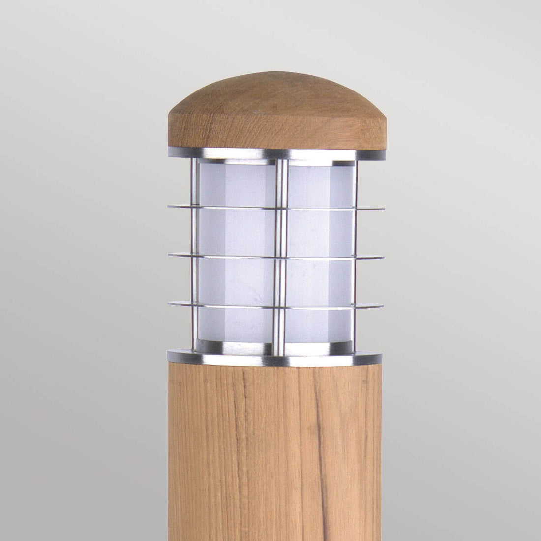 Lampadaire extérieur Poole rouille et bois