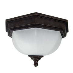 Plafonnier extérieur Fairford 2 lumières bronze