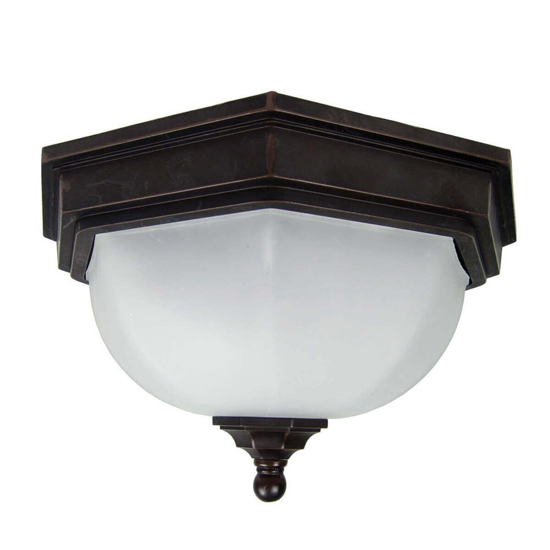 Plafonnier extérieur Fairford 2 lumières bronze