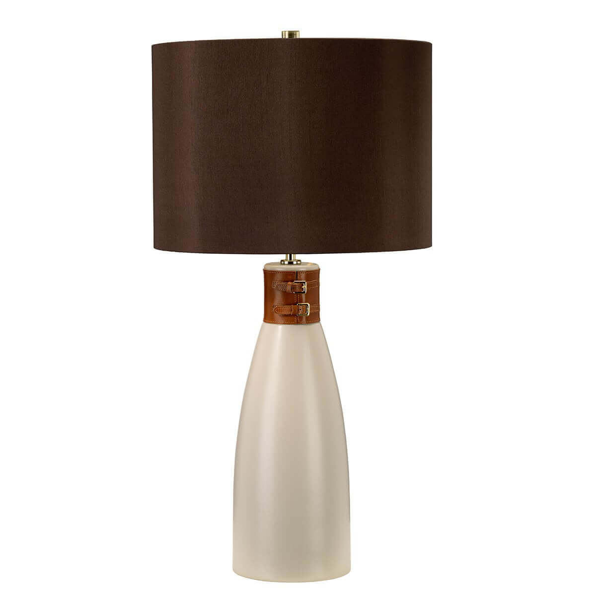 Lampe à poser Hammersmith taupe et marron, céramique