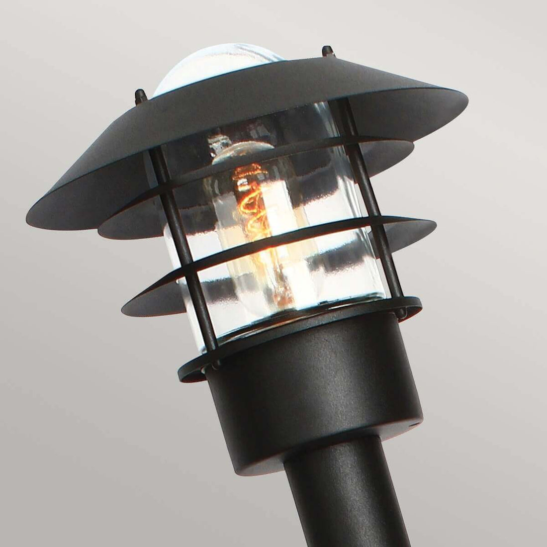 Lampadaire extérieur Helsingor noir, H 100 cm