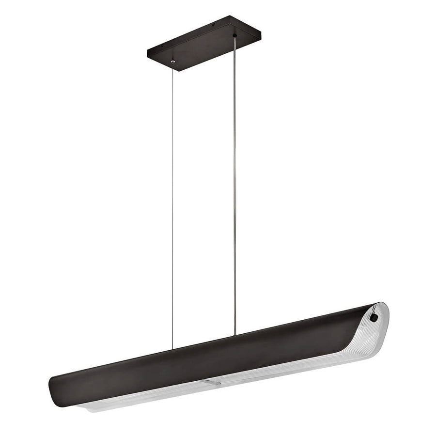 Suspension Arco noire, verre