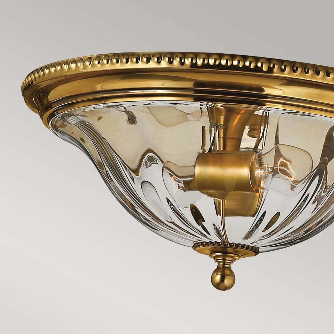 Plafonnier Cambridge 2 lumières laiton