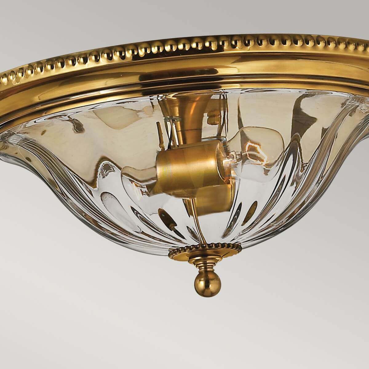 Plafonnier Cambridge 2 lumières laiton