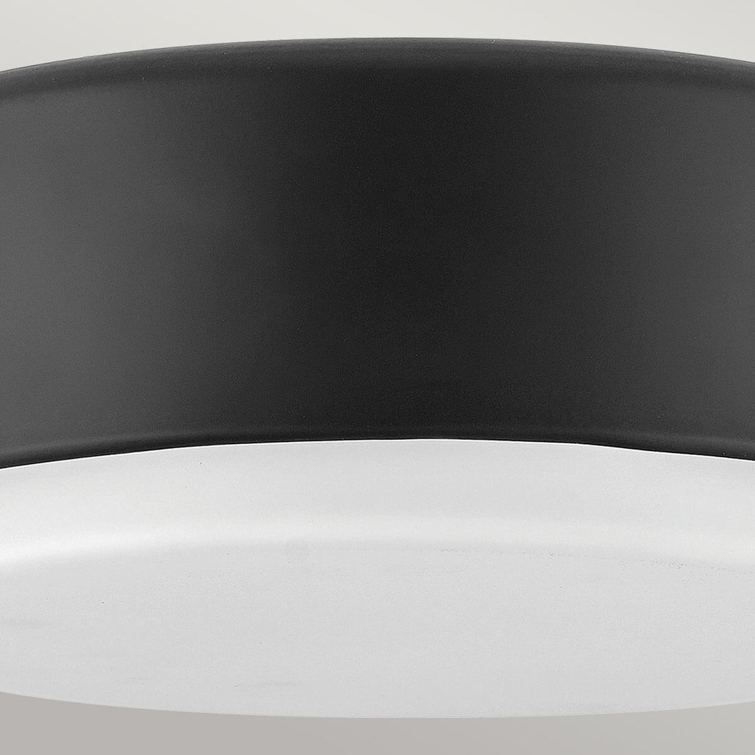 Plafonnier Cedric 2 lumières noir et opale, verre