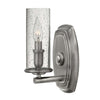 Applique murale Dakota nickel, verre